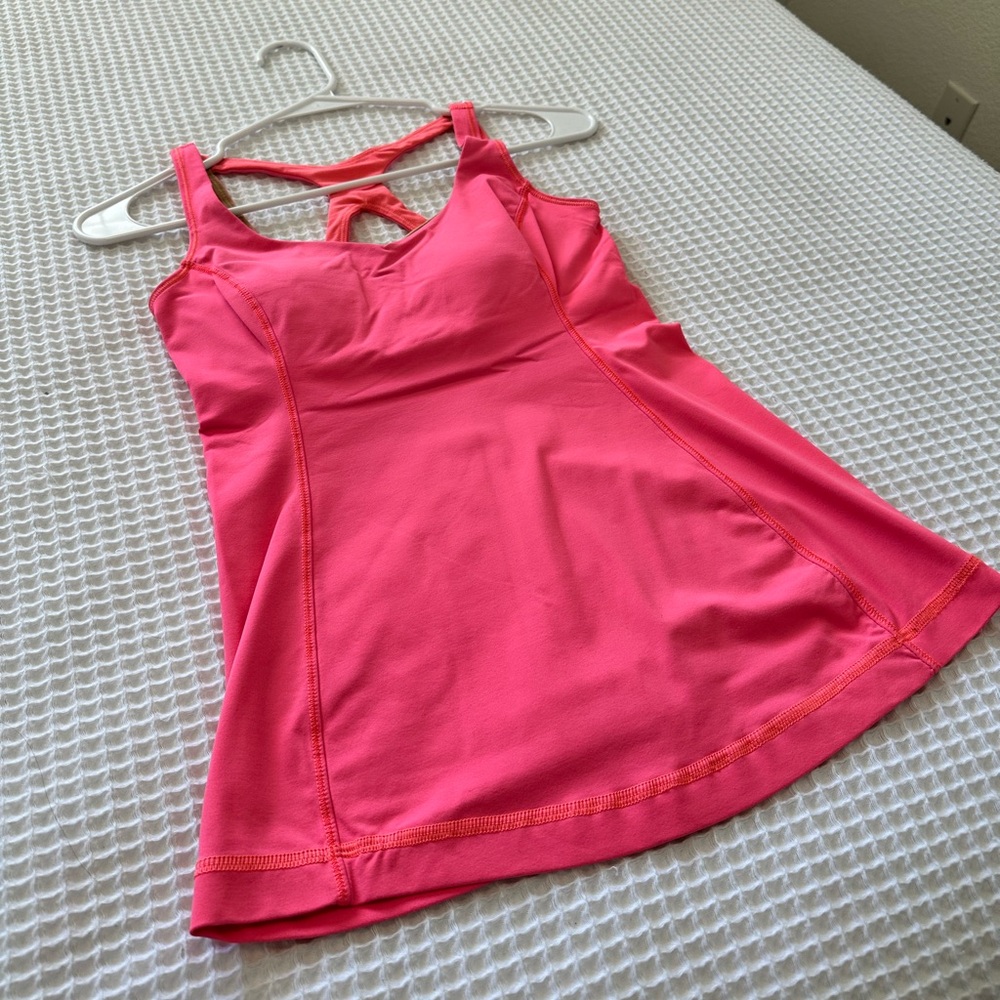 Lululemon Hot Pink Activewear Tank Top
